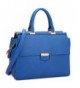 Flapover Briefcase Messenger Removable 6927 Blue