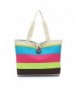 YJYDADA Colored stripes Shopping Shoulder