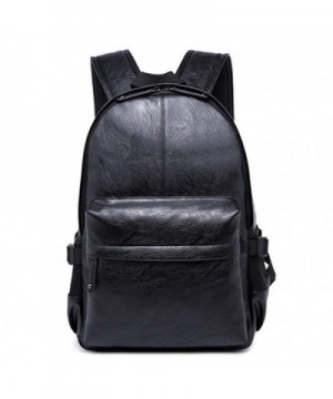 Leather Backpacks Fashion College Rucksack