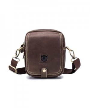 WeeDee Mens Leather Messenger Bag