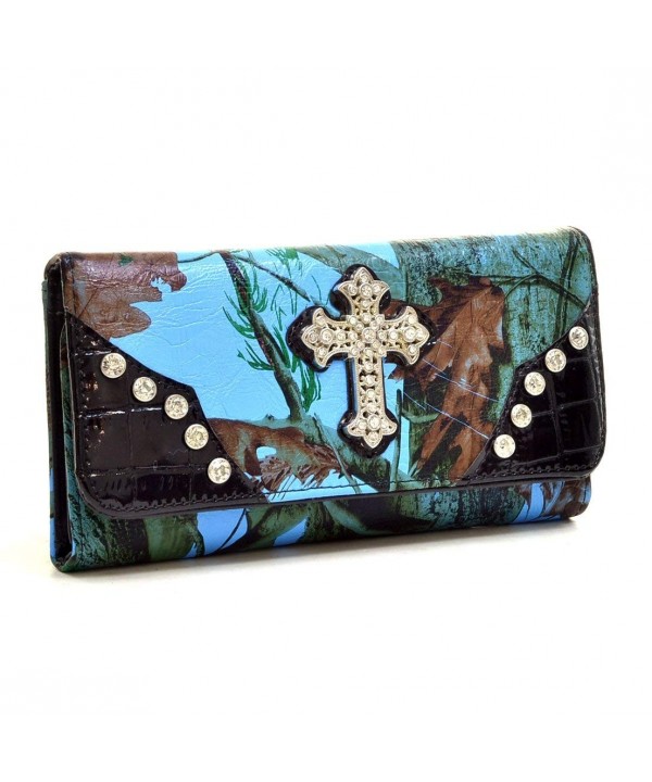 Western Rhinestone Bling Accent Wallet