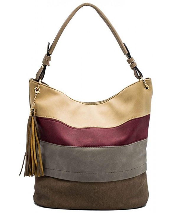 Handbags Shoulder Tassels Stripes Handle