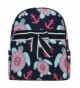 Ocean Themed Prints Quilted Backpack