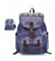 C LEATHERS Canvas Backpack Daypack 137Blue