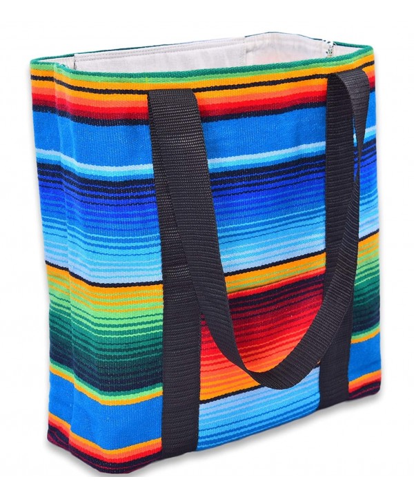 Handmade Tote Mexican Serape Blanket