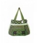 Green Diamond Tribe Embroidered Handbag