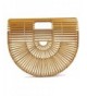 Womens Handle Bamboo Handbag Summer