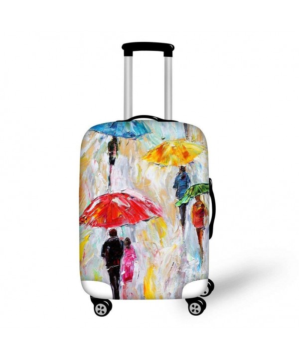 HUGSIDEA Vintage Painting Protective Suitcase