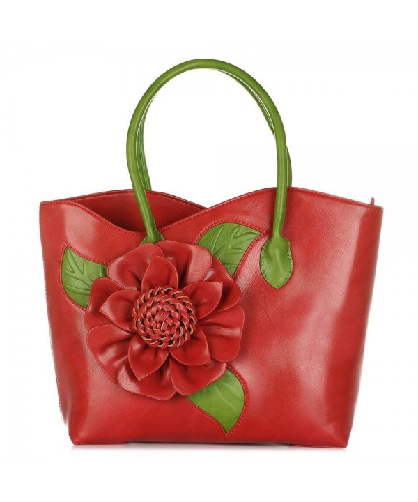 Women Flower Seris Leather Vanillachocolate