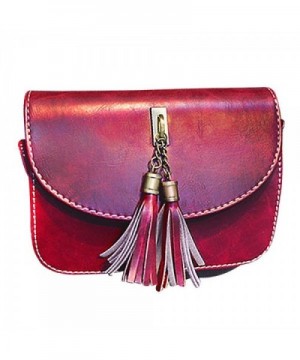 Leather Handbag Crossbody Tassel Shoulder