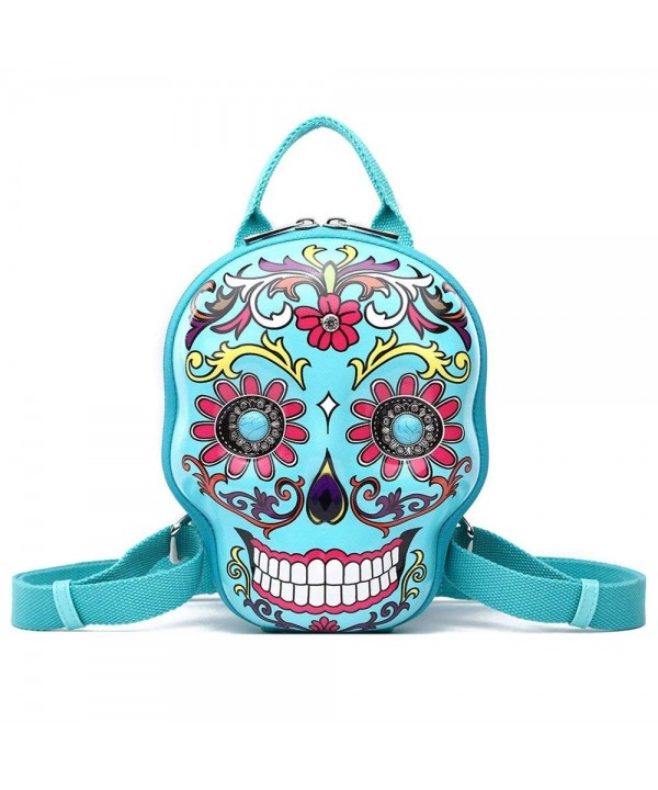 Backpack Fashion Calavera Daypack Turquoise