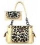 Montana West Leopard Concealed Satchel