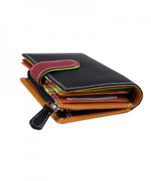Colored Double Stitched Leather blocking Compartment