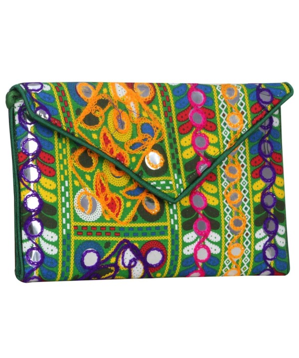 Multi Color Banjara Evening Clutch Mirror