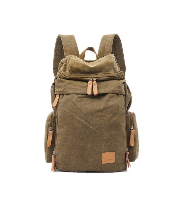 Unisex Canvas Backpack Function Daypacks