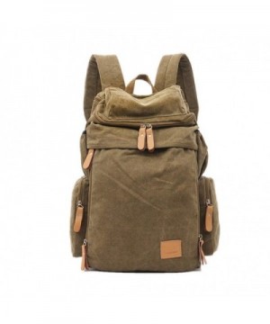 Unisex Canvas Backpack Function Daypacks