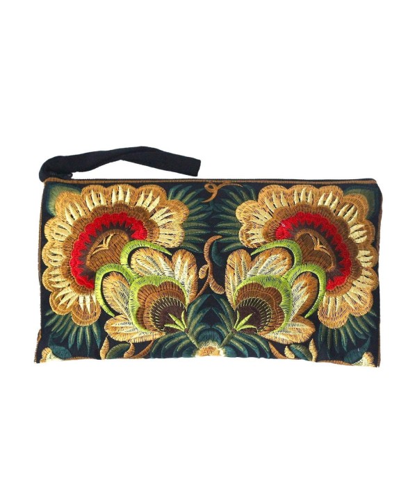 Sabai Jai Embroidered Handmade Wristlet