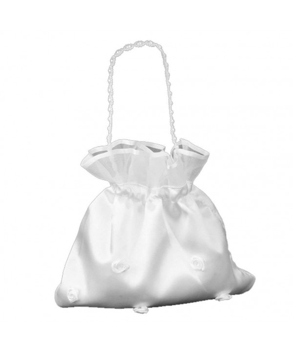 LEORX Satin Bridal Handbag Flower