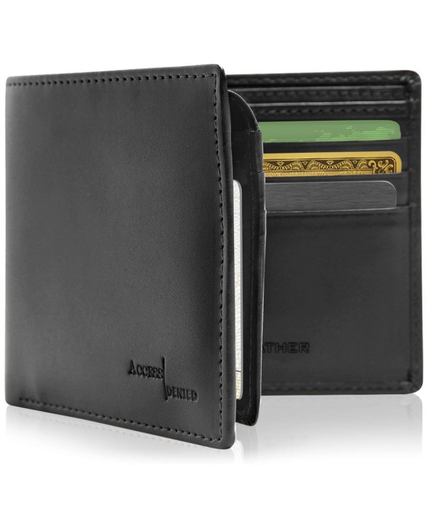 Vegan Leather Slim Wallets Men