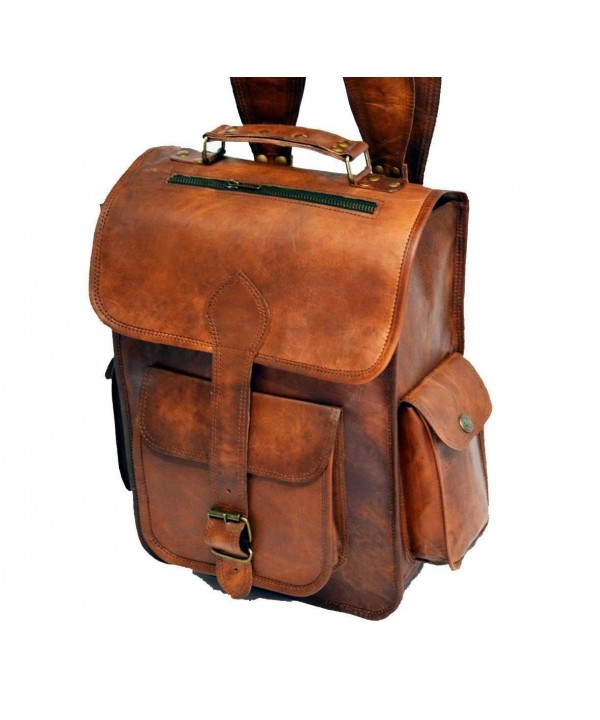 Leather Vintage Handmade Backpack College