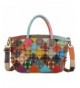 YALUXE Lambskin Multicolor Crossbody Shoulder