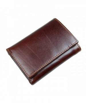 Itslife Blocking Leather Trifold Chocolate