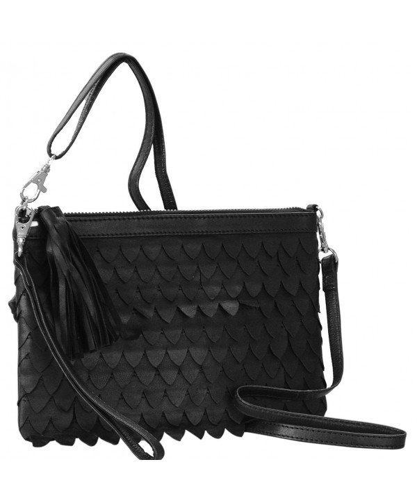 Genuine Leather Crossbody Bag 2 223 3W black