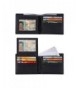 SANXIULY Mens Genuine Leather Bifold Wallet Extra Capacity ID Window RFID Blocking Crossgrain