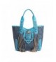 Cowgirl Trendy Western Handbag Turquoise