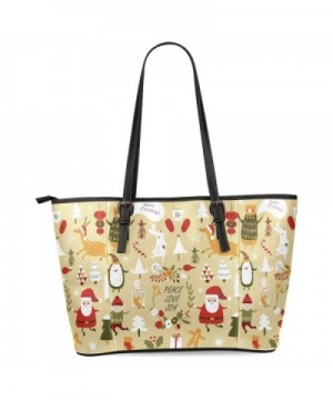 InterestPrint Christmas Snowflakes Shoulder Handbags