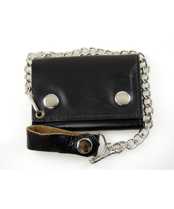 Biker Chain Wallet Genuine Leather