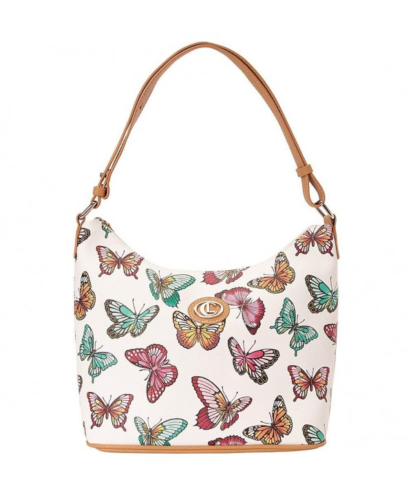 Aurielle Carryland Butterfly Print Hobo Multi