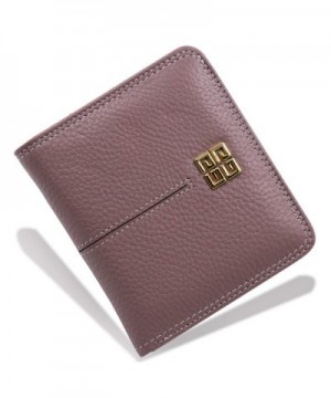 Womens Compact Bi fold Leather Pocket