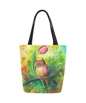 InterestPrint Watercolor Tulips Shoulder Handbag