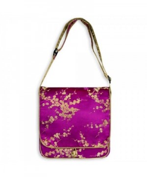 Messenger Bag Large Brocade Fuchsia