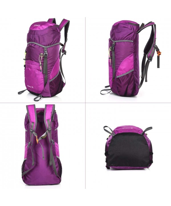 Lightweight Waterproof Backpack Survival - Purple - C0186A925H4