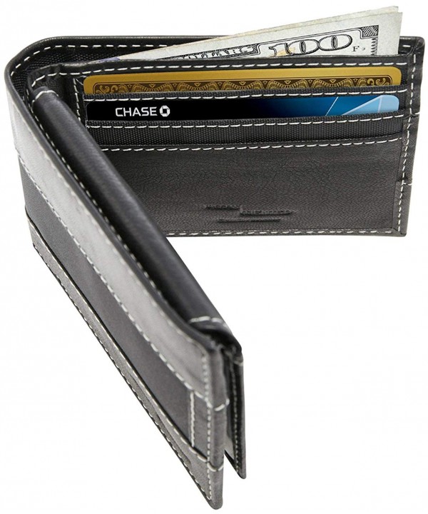 Slim Bifold Leather Wallets Men