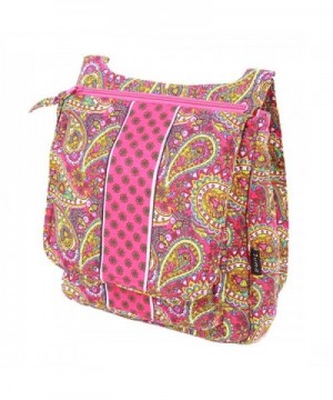 Cotton Cross body Paisley Pink