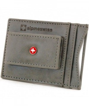 Alpine Swiss Wallet Leather Pocket