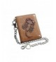 Scorpion Trucker Leather Wallet Chains