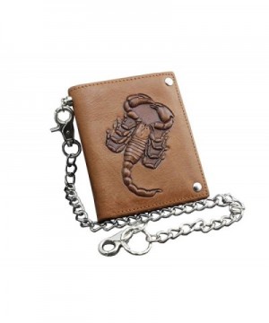 Scorpion Trucker Leather Wallet Chains
