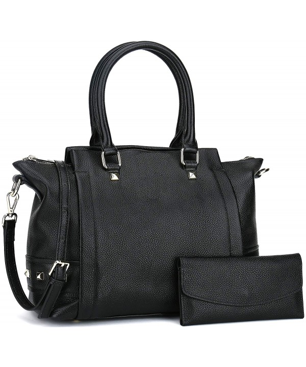 Handbag Leather Shoulder Genuine Black 3