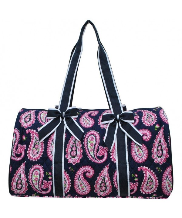 Paisley Print NGIL Quilted Duffle