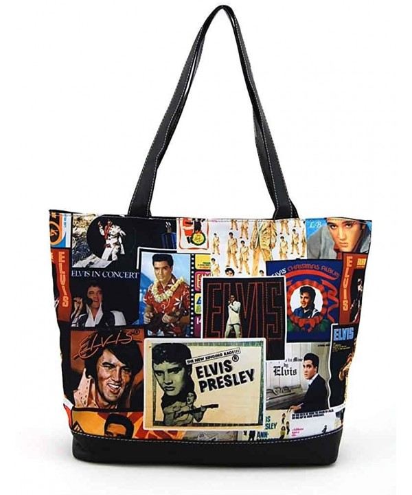 Elvis Presley Large Collage Tote