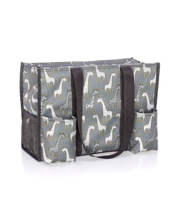 Thirty Zip Top Organizing Tote Giraffe