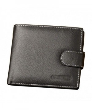 Blocking Genuine Leather Window Bifold