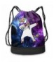 QUCHEN Dabbing Drawstring Backpack Shoulder