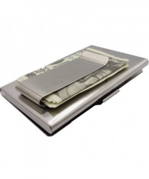 Business Holder Stainless Unisex Clip Silver