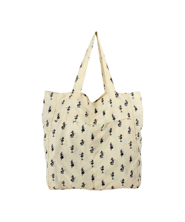 Convertible Tote Yellow Hula Print