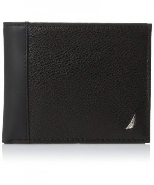Nautica Milled Leather Passcase Wallet